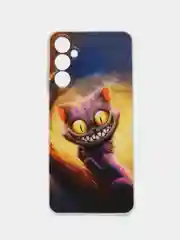 Индиго силиконовый чехол на Samsung Galaxy A05s (Самсунг А05s), с рисунком, защита камеры