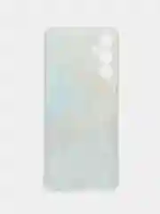 Голубой силиконовый чехол на Samsung Galaxy A05s (Самсунг А05s), с рисунком, защита камеры