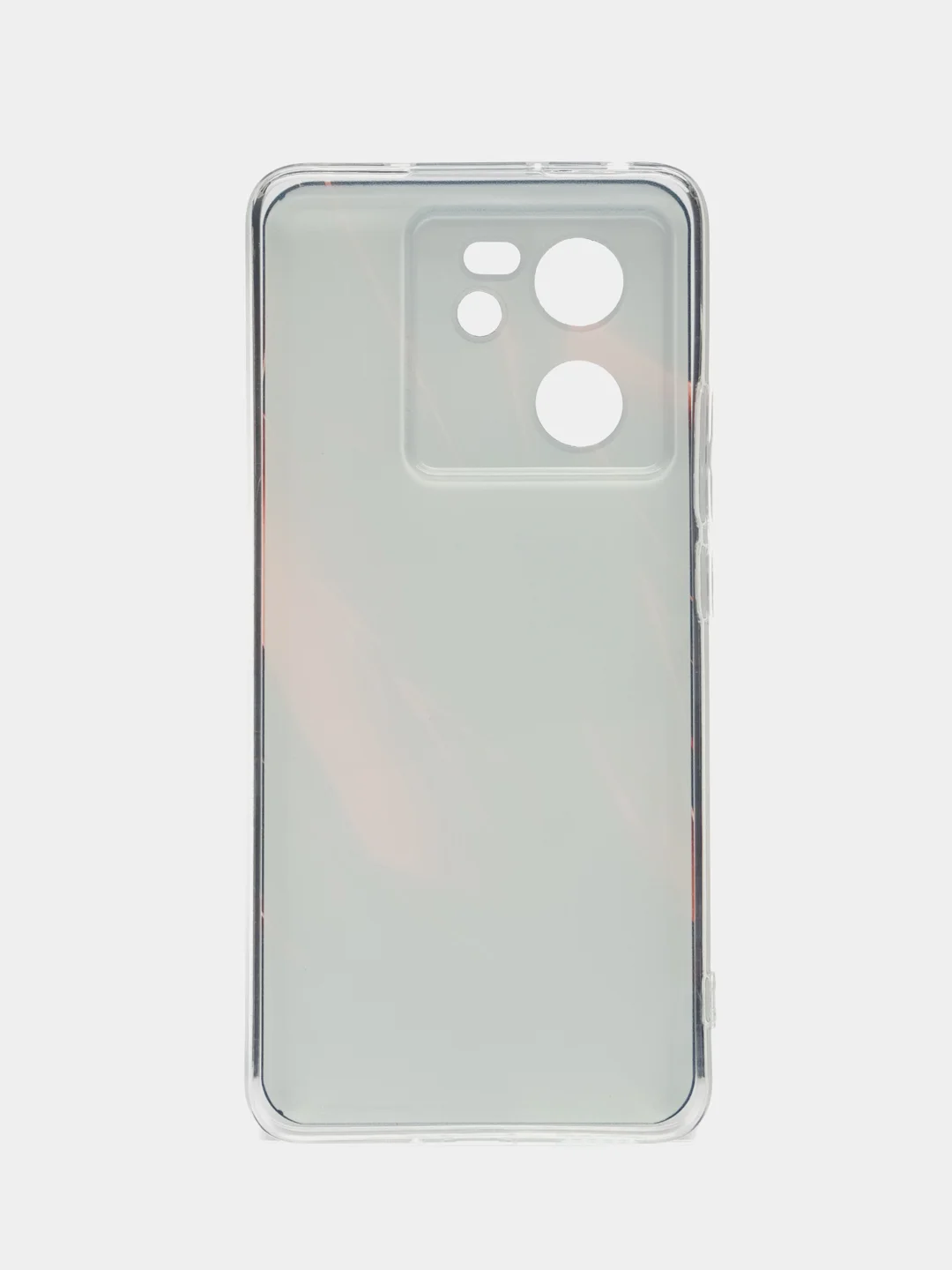Красный силиконовый чехол на Xiaomi 13T (Сяоми 13Т), с рисунком, защита камеры