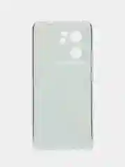 Светло-синий силиконовый чехол на Xiaomi 13T (Сяоми 13Т), с рисунком, защита камеры