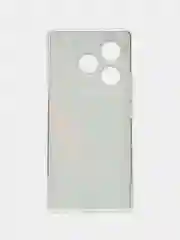 Красный силиконовый чехол на Itel S23 Plus / Ител S23 Плюс прозрачный, с рисунком, защита камеры