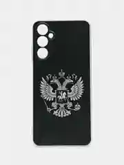 Приглушённый хаки силиконовый чехол на Samsung Galaxy A05s (Самсунг А05s), с рисунком, защита камеры