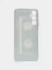 Хром силиконовый чехол на Samsung Galaxy A05s (Самсунг А05s), с рисунком, защита камеры