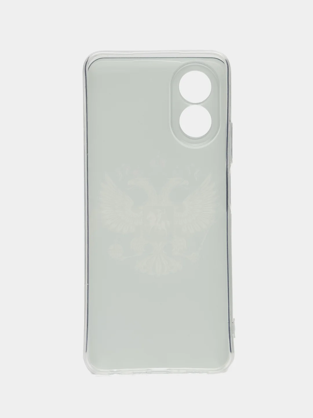 Приглушённый хаки силиконовый чехол Oppo A38/A18 (Оппо A38/Оппо А18), прозрачный, с рисунком, защита камеры