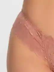 Коралловый меланж трусы стринги V-образные женские