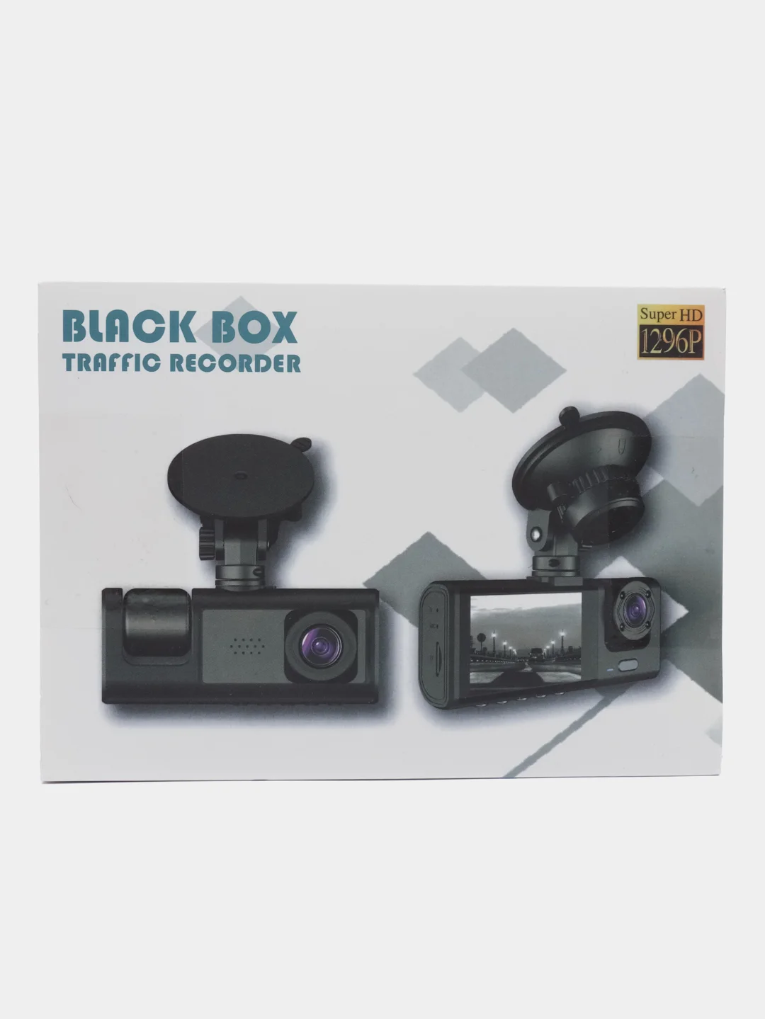 Видеорегистратор автомобильный с камерой заднего вида, 3 камеры BLACK BOX Super HD