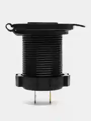 Розетка USB врезная с быстрой зарядкой QC 3.0 автомобильная на 2 места круглая 12V-24V