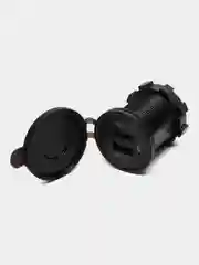 Розетка USB врезная с быстрой зарядкой QC 3.0 автомобильная на 2 места круглая 12V-24V