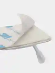 Белый двойной крючок самоклеющийся для ванной и кухни, 4,5 х 4,5 см