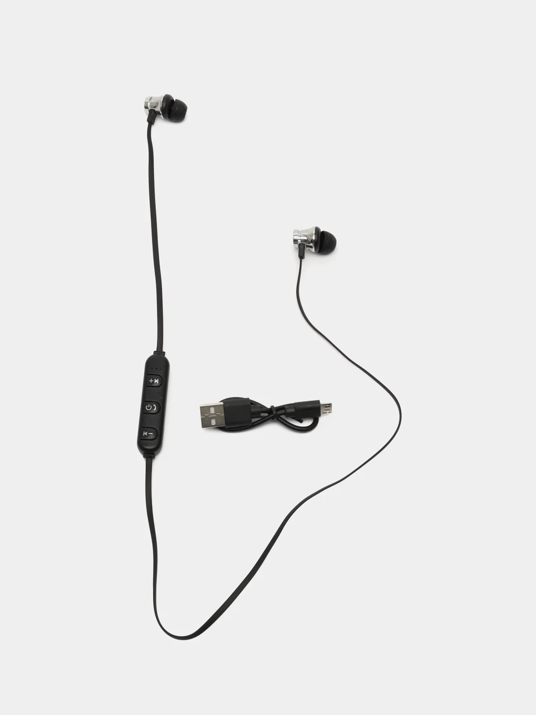 Серебряный беспроводные Bluetooth Наушники Sports Sound Stereo