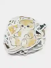 Горчичный набор наклеек с кошками, стикеры котики и лапки, детские, для девочек, 50 штук