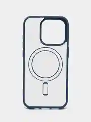 Темно-синий чехол для iPhone 11, 12, 13, 14, 15, 16, Pro, 15 Pro Max MagSafe, чехол на айфон магсейф