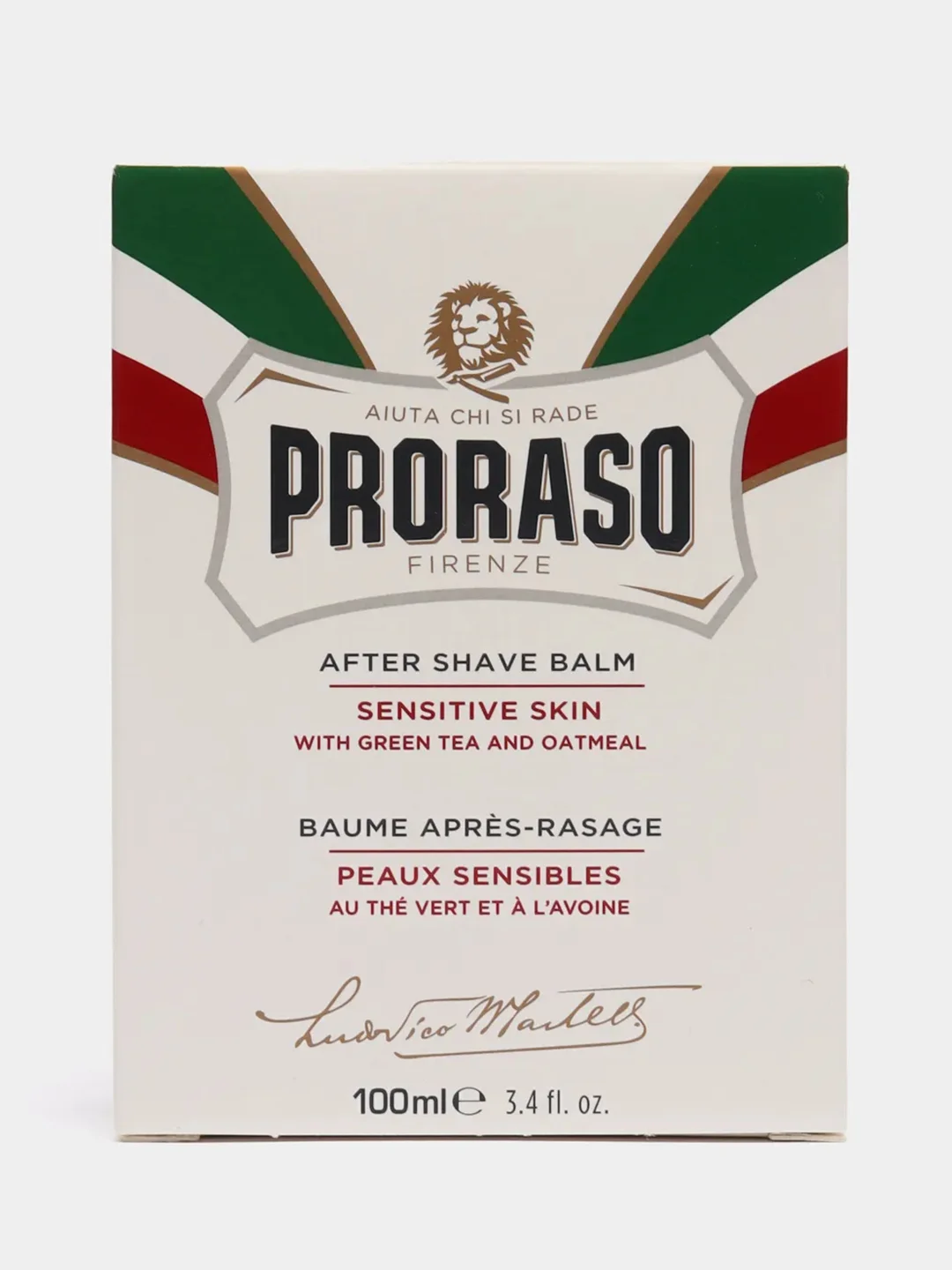 Proraso Green Tea After shave - Бальзам после бритья Зелёный чай и Овёс 100 мл / Прорасо