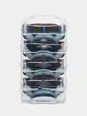 Серебряный лезвия для бритвы Fusion 5 сменные кассеты 4 шт для бритья мужские 5 лезвий бритва мужская