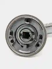 Серебряный ручка дверная VETTORE R07.026 SN/CP (сатин/хром) для входных и межкомнатных дверей