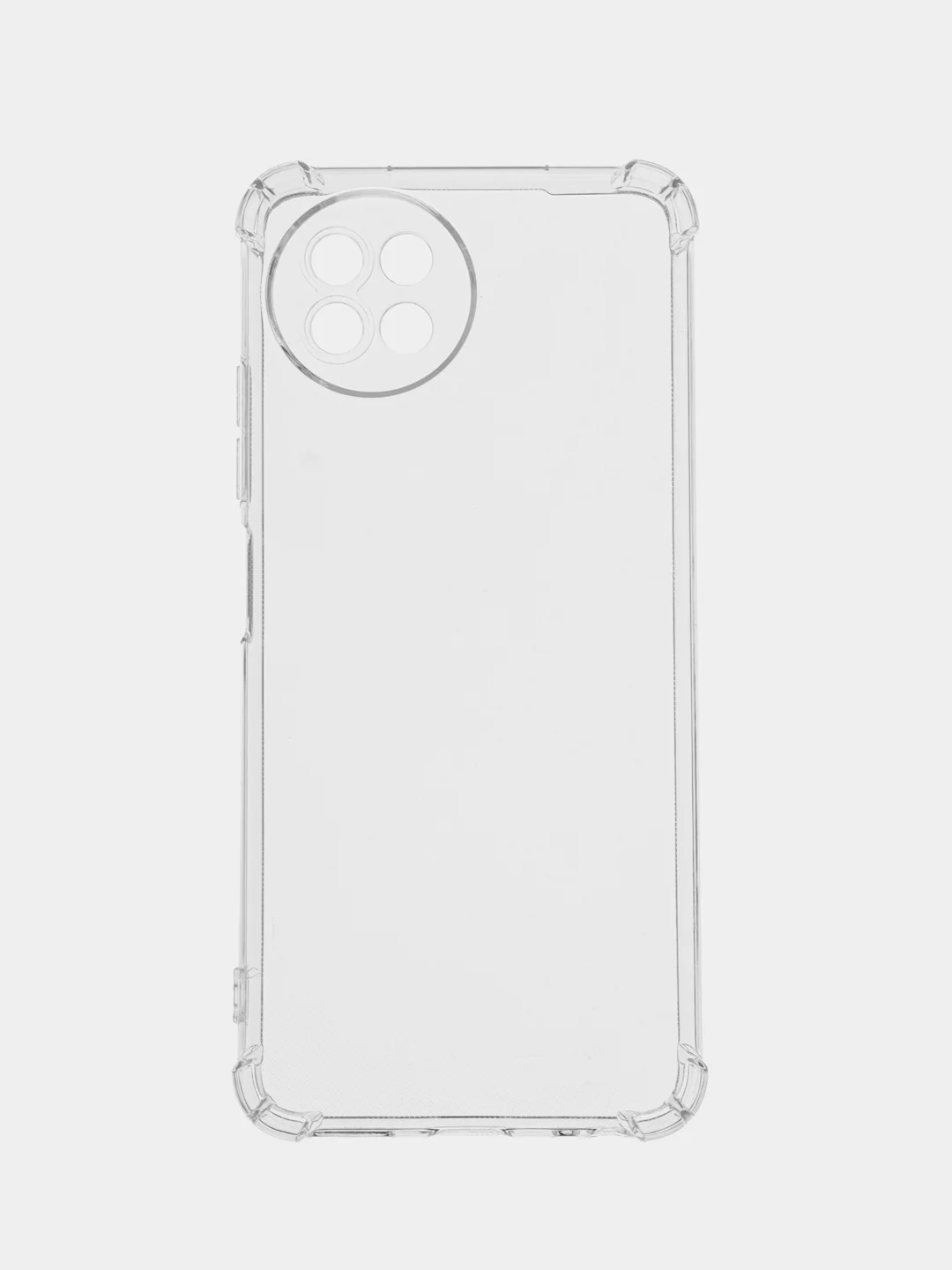 Прозрачный чехол для Itel S23 противоударный силиконовый BROSCORP прозрачный с защитой камер, углов