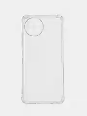 Прозрачный чехол для Itel S23 противоударный силиконовый BROSCORP прозрачный с защитой камер, углов