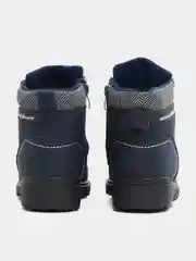 Синий ботинки зимние, утепленные