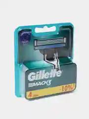 Gillette Кассеты Mach3, 4 штуки
