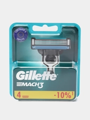 Gillette Кассеты Mach3, 4 штуки