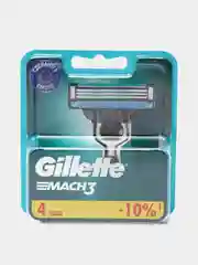 Gillette Кассеты Mach3, 4 штуки