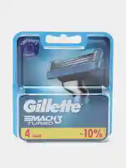 Сменные кассеты Gillette "Mach3 Turbo", 4 штуки