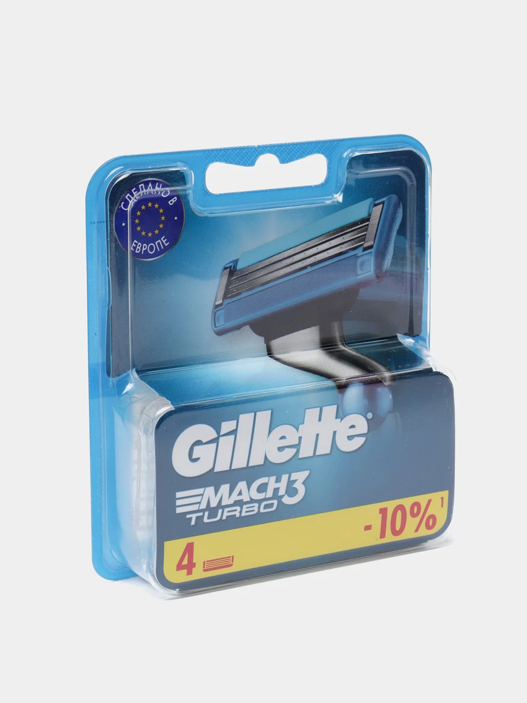 Сменные кассеты Gillette "Mach3 Turbo", 4 штуки