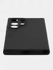 Черный чехол для Samsung Galaxy S24/S24 Plus/S24 Ultra силиконовый BROSCORP матовый / прозрачный