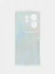 Голубой силиконовый чехол на Infinix Zero (Инфиникс Зеро) 30 4G, с рисунком и защитой камеры