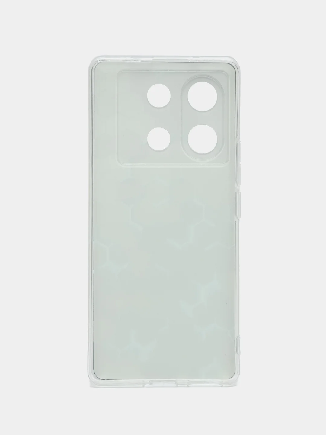 Бирюзовый силиконовый чехол на Infinix Zero 30 5G (Инфиникс Зеро 30 5G), с рисунком, защита камеры