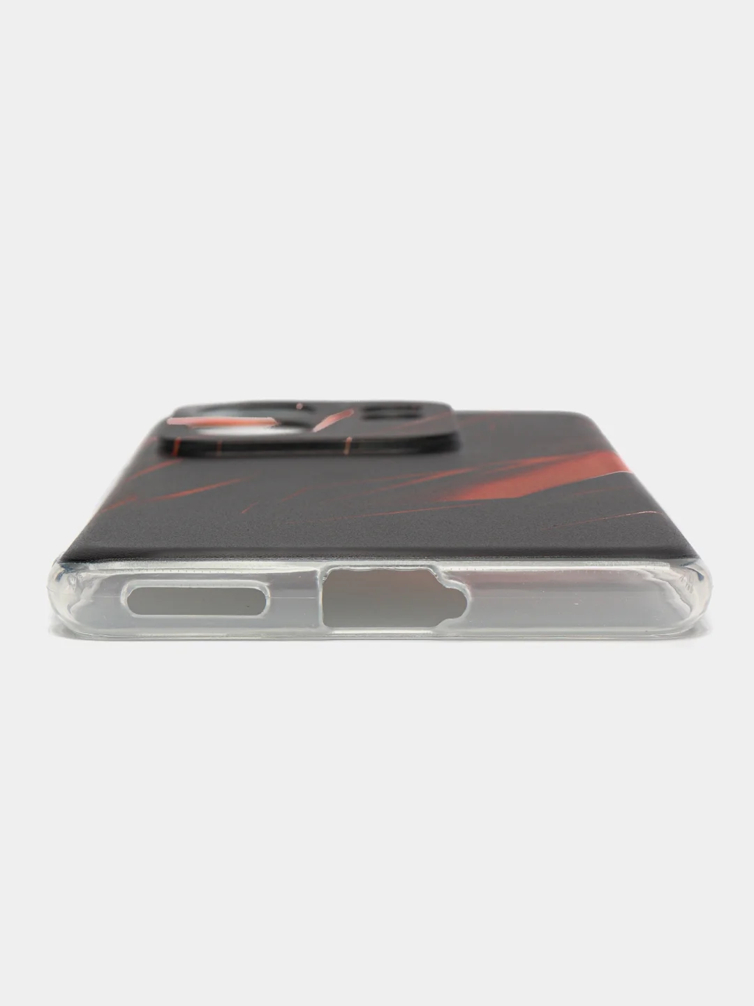 Красный силиконовый чехол на Infinix Zero (Инфиникс Зеро) 30 4G, с рисунком и защитой камеры