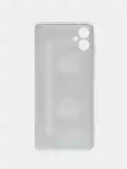 Хром силиконовый чехол Samsung Galaxy A05 (Самсунг А05), прозрачный с рисунком, защита камеры