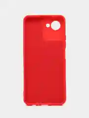 Красный чехол Realme C30/C30s, Narzo 50i Prime (Реалми С30), силиконовый, с мягким подкладом