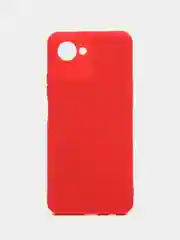 Красный чехол Realme C30/C30s, Narzo 50i Prime (Реалми С30), силиконовый, с мягким подкладом