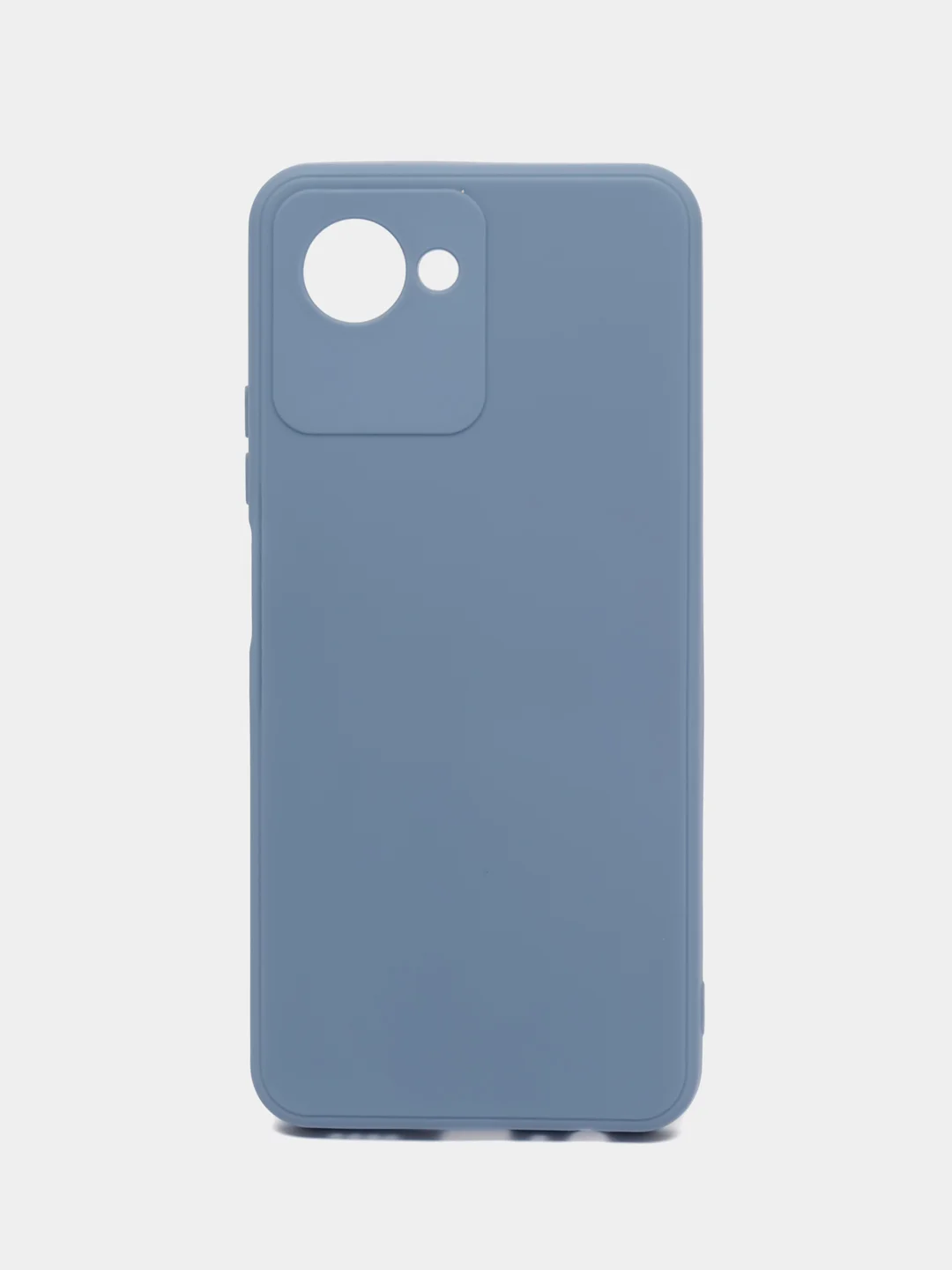 Синий меланж чехол Realme C30/C30s, Narzo 50i Prime (Реалми С30), силиконовый, с мягким подкладом
