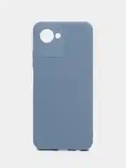 Синий меланж чехол Realme C30/C30s, Narzo 50i Prime (Реалми С30), силиконовый, с мягким подкладом