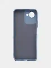 Синий меланж чехол Realme C30/C30s, Narzo 50i Prime (Реалми С30), силиконовый, с мягким подкладом