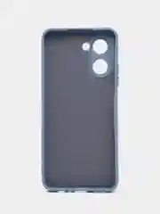 Синий меланж чехол для Realme C33 (Реалми С33), силиконовый, цветной, с мягким подкладом