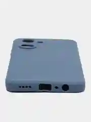Синий меланж чехол для Realme C33 (Реалми С33), силиконовый, цветной, с мягким подкладом