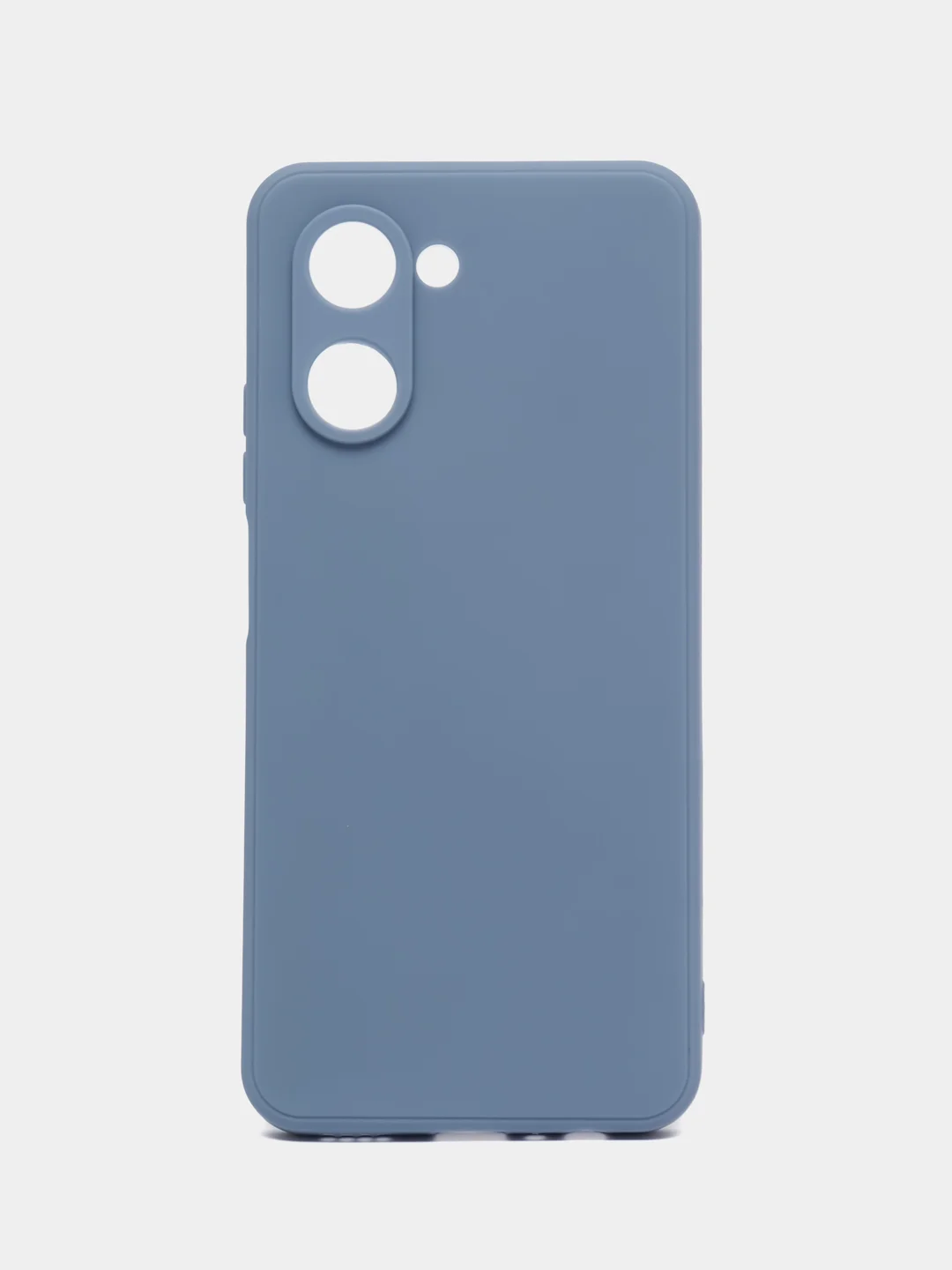 Синий меланж чехол для Realme C33 (Реалми С33), силиконовый, цветной, с мягким подкладом