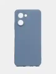 Синий меланж чехол для Realme C33 (Реалми С33), силиконовый, цветной, с мягким подкладом