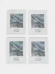 Рамка для фотографий на стену А4 21х30, набор 4 штуки, Мдф, белая, Brauberg Basic, 391258