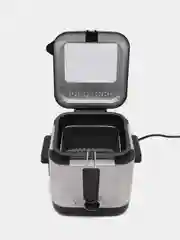 Серый металлик фритюрница Blackton Bt DF1110, антипригарная, 1,5 л, 900 Вт