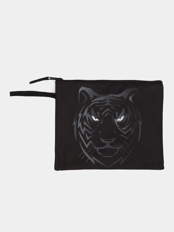 Папка для тетрадей А5, 1 отделение, на молнии с ручкой, Tiger Boy, Brauberg, 271500