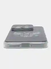 Приглушённый хаки силиконовый чехол на Xiaomi 14 / Сяоми 14 прозрачный, с рисунком, защита камеры