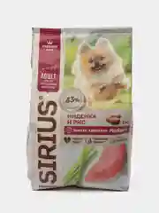 Сухой корм SIRIUS (Сириус) для взрослых собак малых пород, с индейкой и рисом, 2 кг