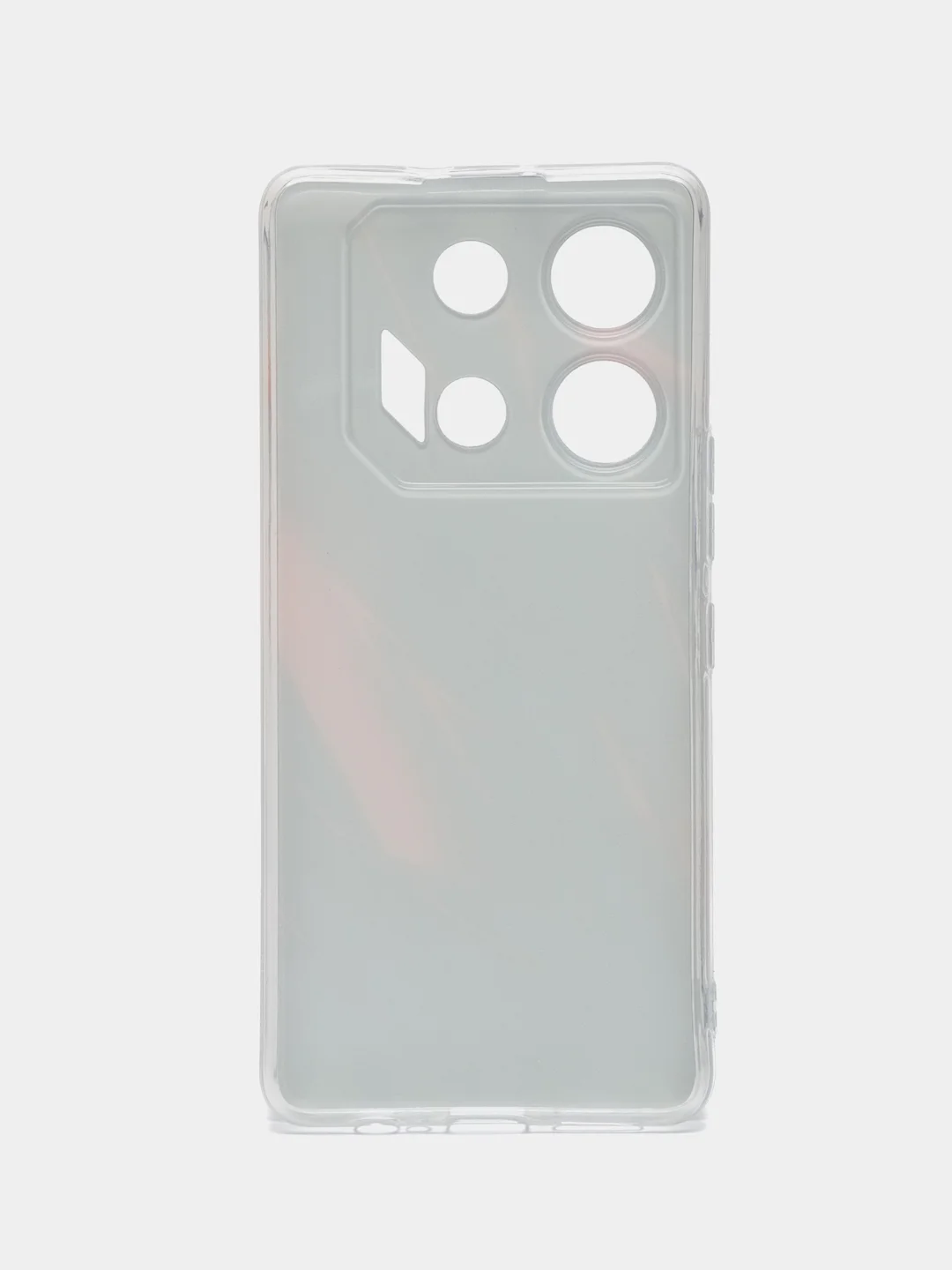 Красный силиконовый чехол на Infinix GT 10 Pro (Инфиникс GT 10 Про), с рисунком, защита камеры