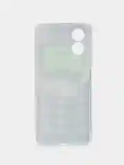 Угольный силиконовый чехол Oppo A38/A18 (Оппо A38/Оппо А18), прозрачный, с рисунком, защита камеры