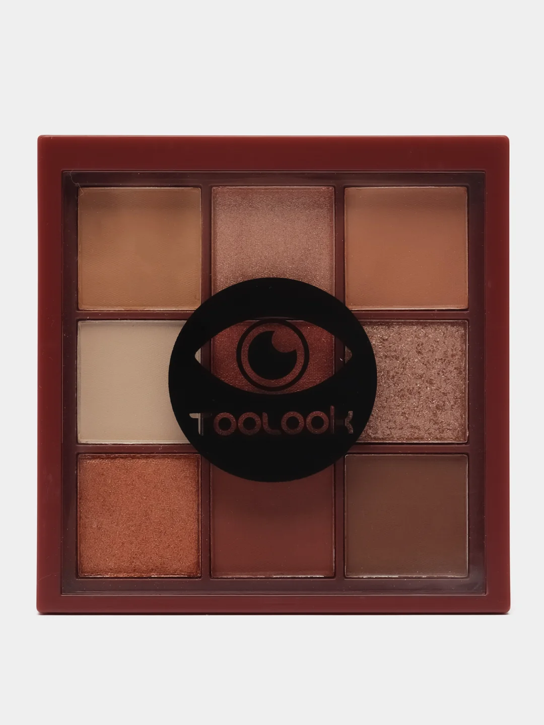 Тёмно-коричневый тени для век 9 цветов TooLook