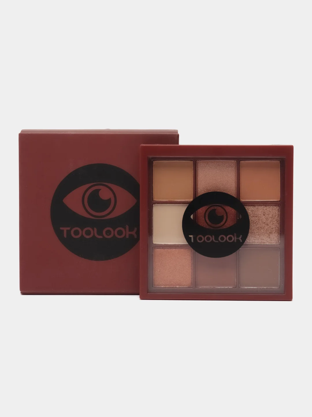 Тёмно-коричневый тени для век 9 цветов TooLook